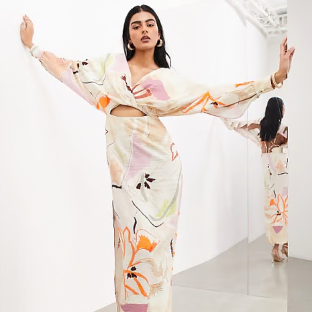 ASOS Multicolor Floral Maxi Dress